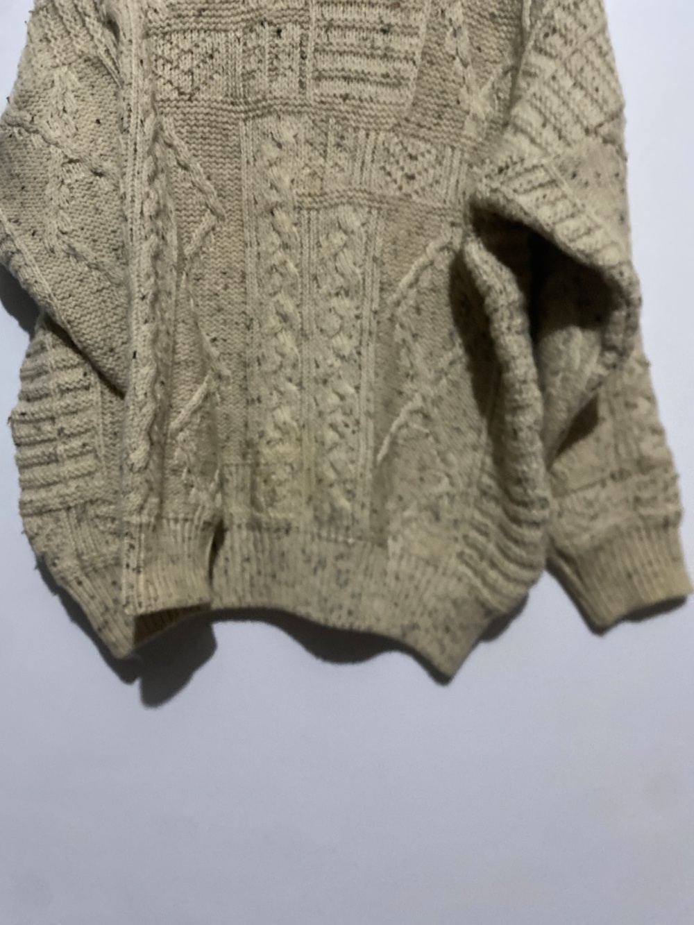 Quill’s Woolen Market L Ireland Wool Hand Crafted Knit Sweater - Picture 6 of 9
